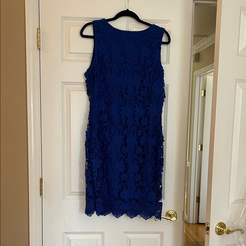 Lauren Ralph Lauren Royal Blue Lace Mini Dress